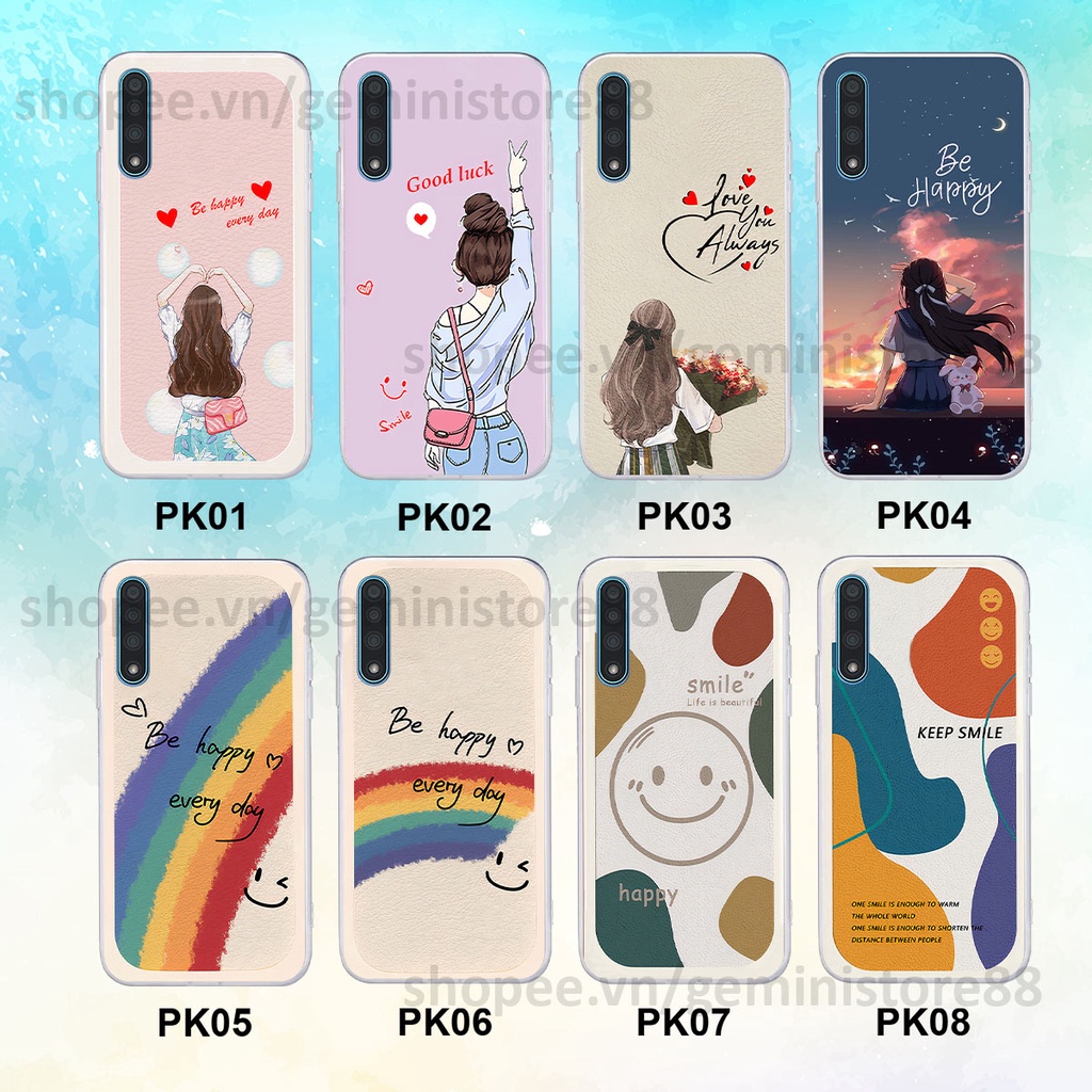 Ốp Vsmart Live in hình cô gái be happy trẻ trung cá tính năng động