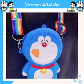 Túi silicon pop it đeo chéo Doraemon Đô Rê Mon siêu dễ thương