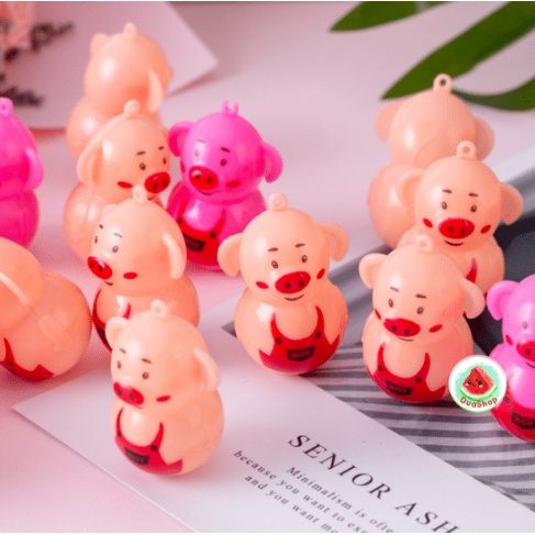 Lật đật mini hình lợn con 2*3cm - Đồ Chơi Lợn Con Lắc Lư Đáng Yêu Duashop