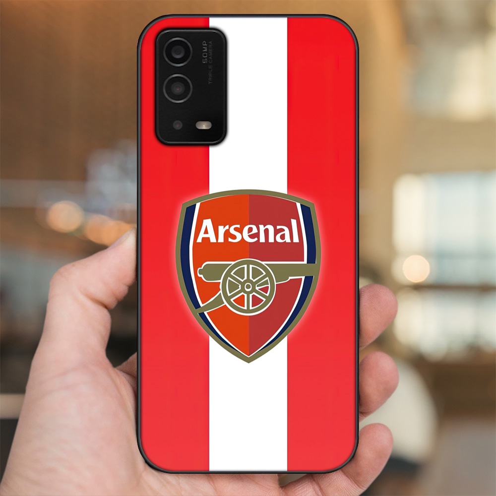 Ốp lưng Oppo A55 4G, A55 5G viền đen in hình Arsenal FC
