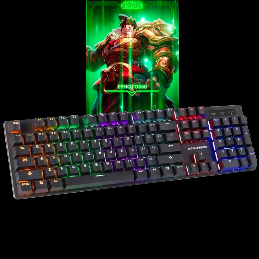 BỘ Bàn Phím Chuột Gaming, Bàn Phím Giả Cơ Chuyên Chơi Game Đèn Led 7 Màu | BigBuy360 - bigbuy360.vn