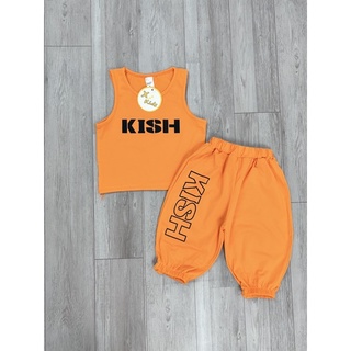 Bộ Kish quần lửng alibaba cho bé gái