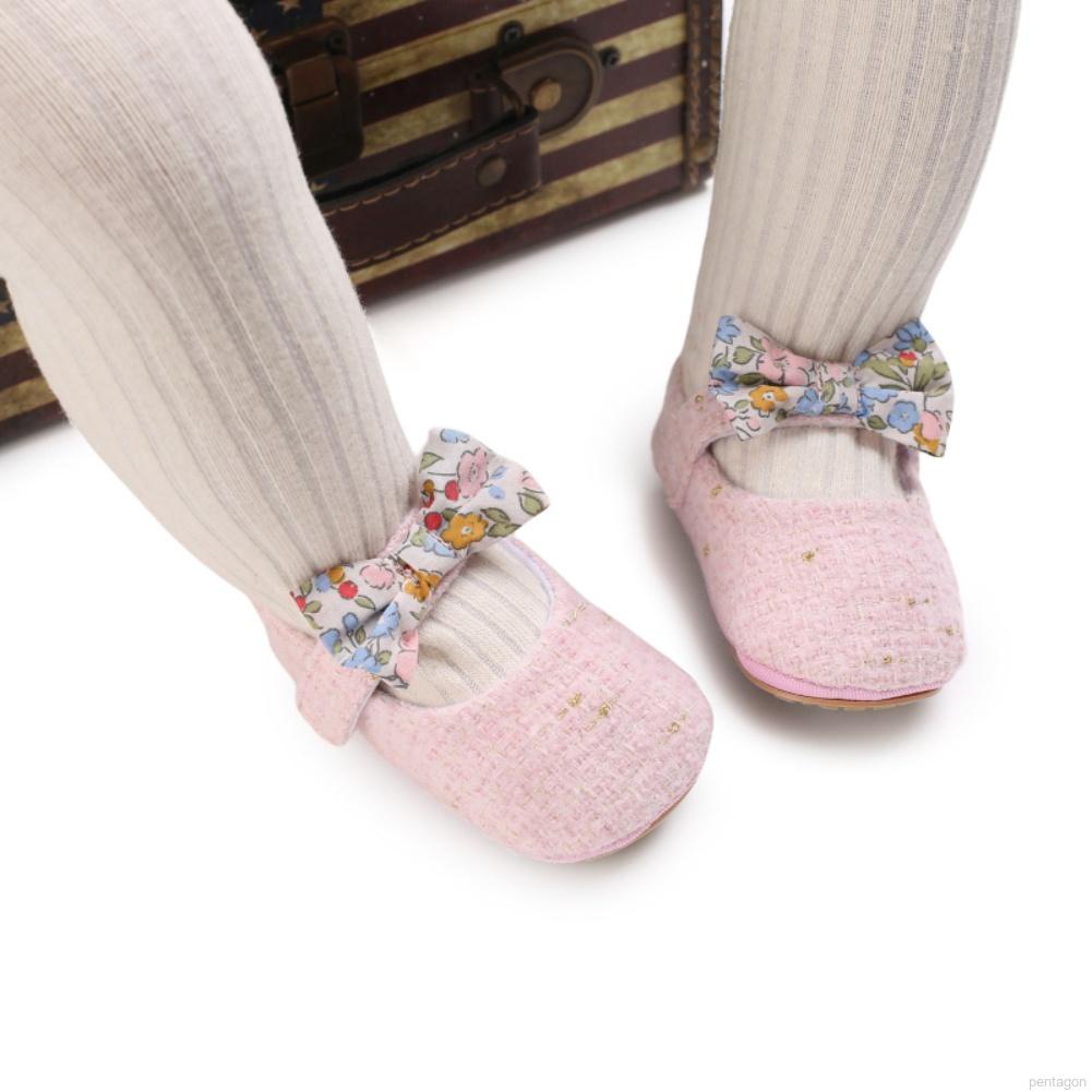 Giày búp bê đính nơ dễ thương dành cho trẻ em