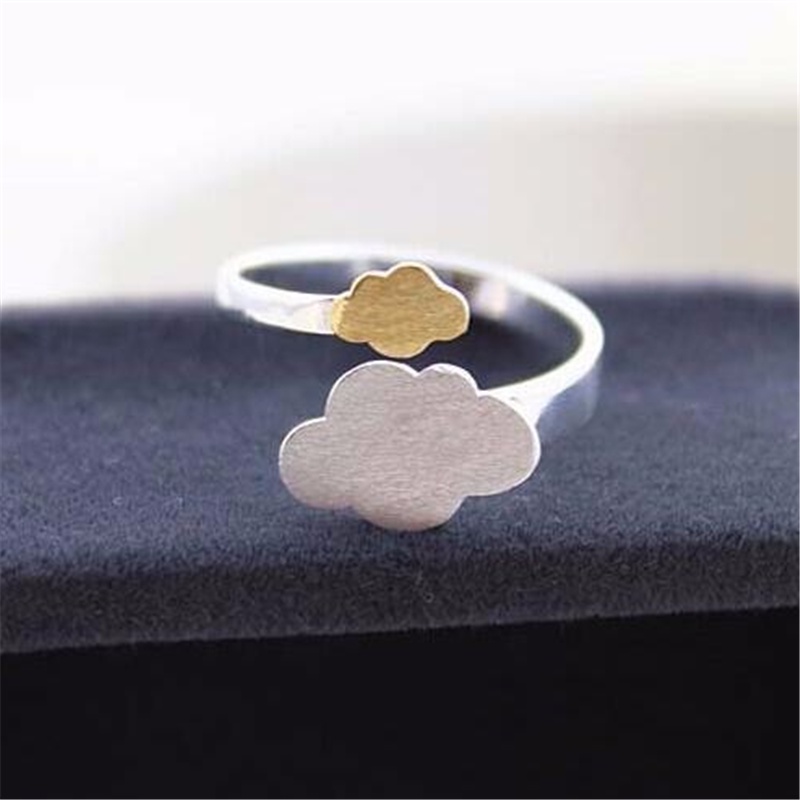 Nhẫn Mạ Bạc 925 Hình Đám Mây Đơn Giản Thời Trang CR251