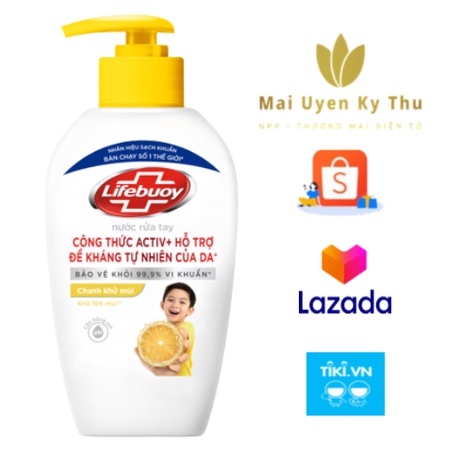 Nước rửa tay Lifebuoy 500ml (tặng kèm)