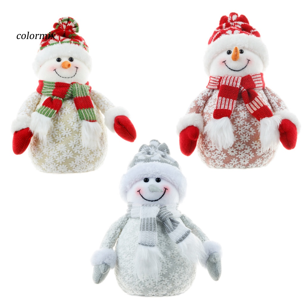 Búp Bê Hình Ông Già Noel / Người Tuyết Màu Sắc Tươi Sáng Trang Trí Giáng Sinh