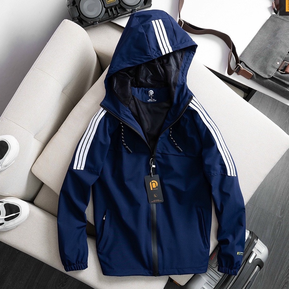 Áo Khoác Gió Nam Nữ Lót Lưới Siêu Nhẹ, Có Mũ Tháo Rời - Aru Shop AK2