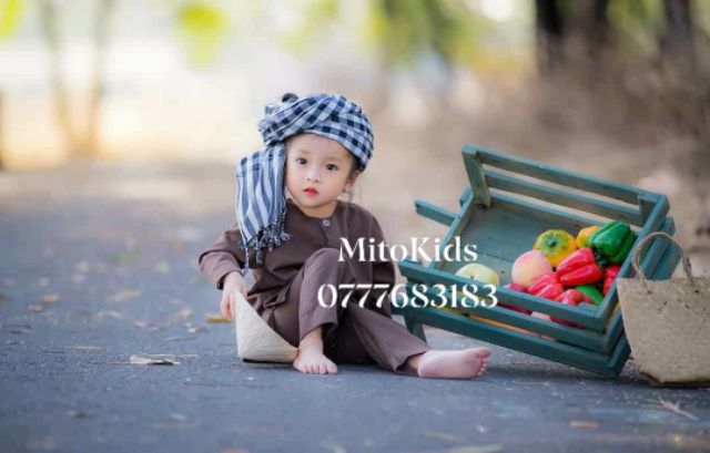 Áo bà ba trẻ em, áo bà ba bé trai bé gái 8-30kg