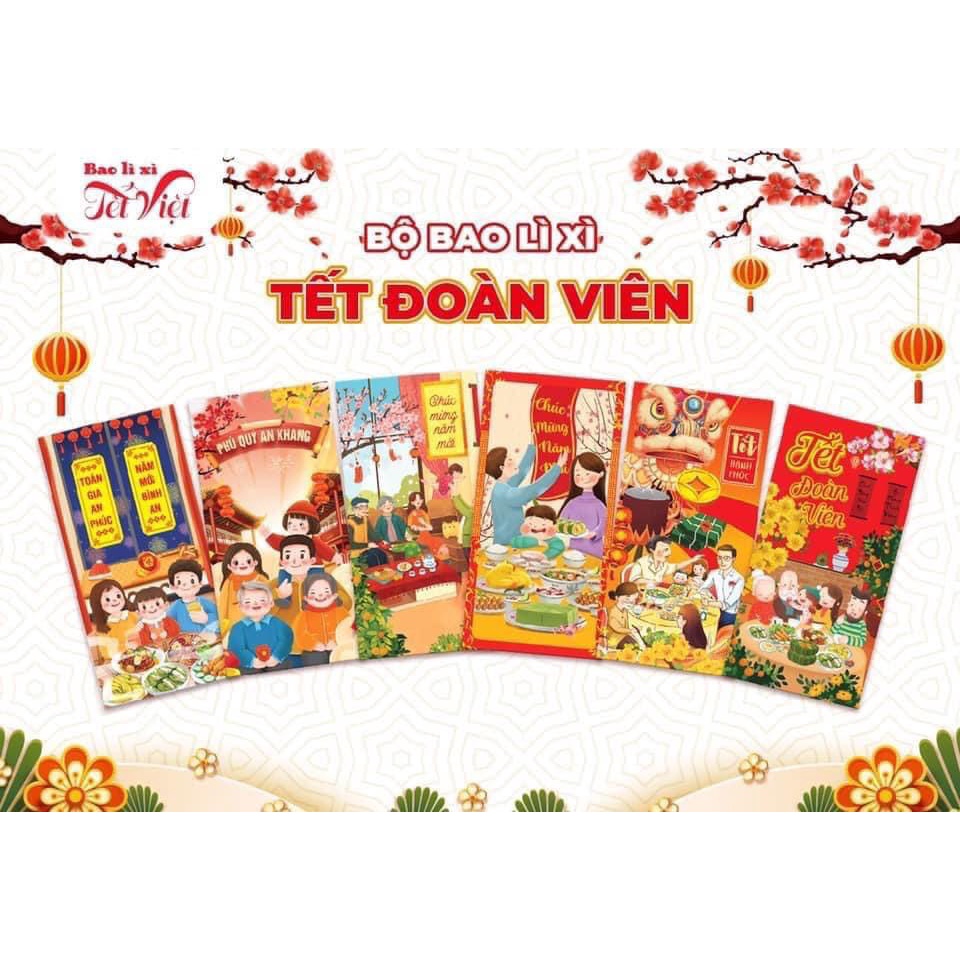 Combo 10 Cái Bao Lì Xì Tết Siêu Sang Trọng Và Quý Phái Màu Đỏ Tài Lộc MinHome Giá Rẻ Lì Xì Tết 2023 Đẹp.