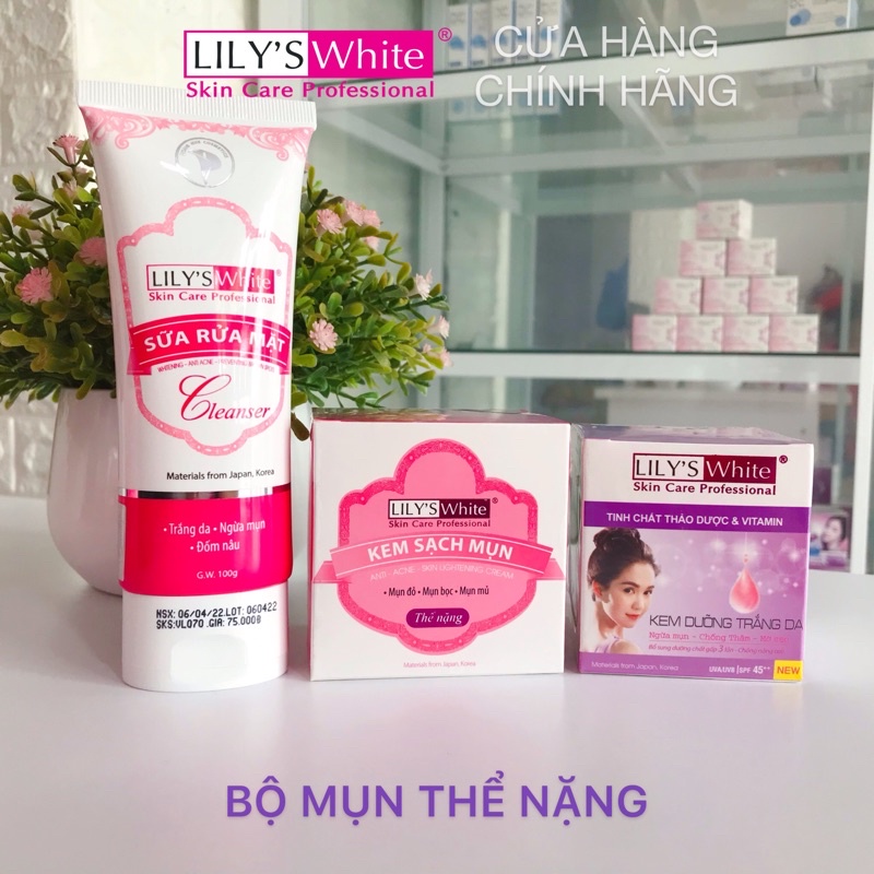 Bộ Mụn Thể Nặng Lily’s White