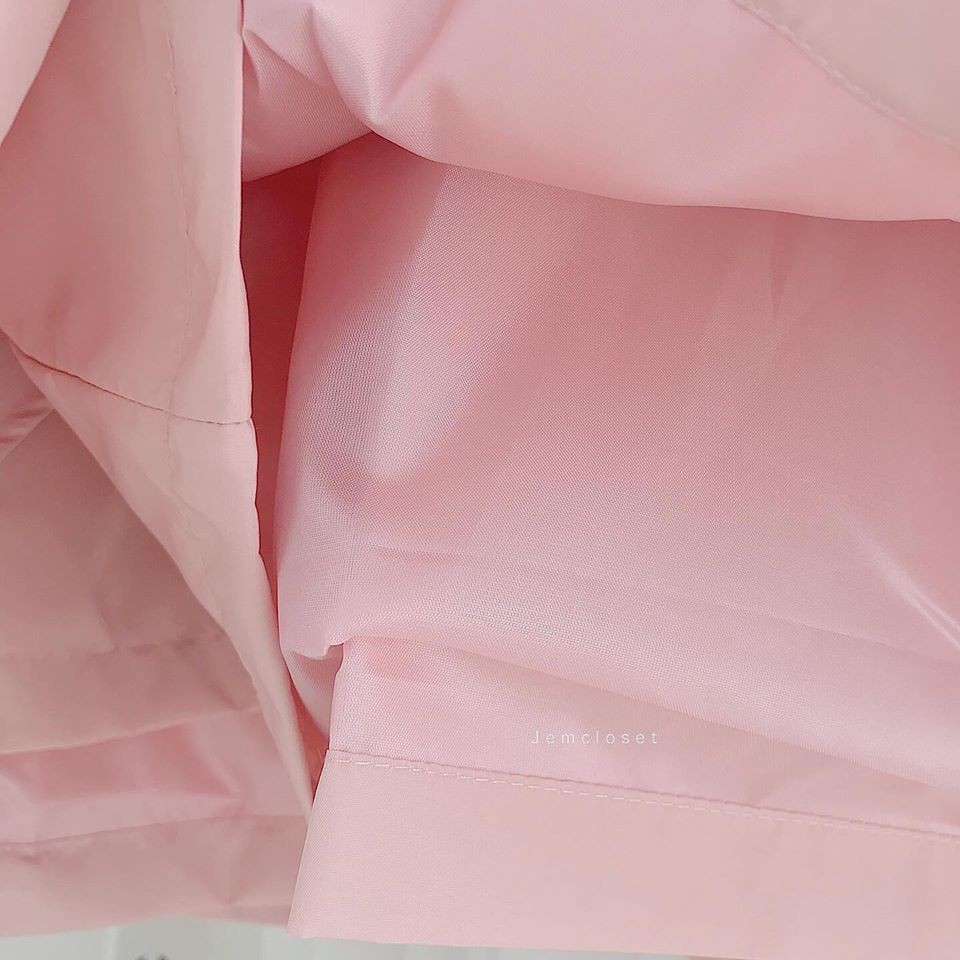 Áo Khoác Dù Nữ Tráng Bạc JEM CLOSET Áo Khoác Form Rộng Dài Tay Mũ Rộng Chất Siêu Nhẹ Unisex 4 Màu Đen Hồng Tím Xám 1564