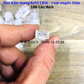 Đầu bấm mạng rj45 cat6 - loại xuyên thấu