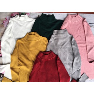 Áo len tăm cổ 3 phân