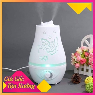 Máy khuếch tán tinh dầu hồ điệp tròn-đèn xông Bát Tràng