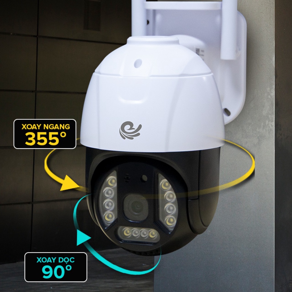 Camera IP Wifi CareCam 19HS200 FHD1080-2.0Mps Cảm Biến Hồng Ngoại, Theo Dõi Chuyển Động 2.0Mpx