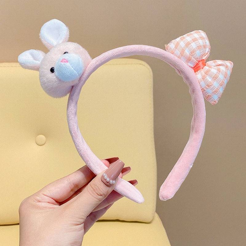 Băng Đô Cài Tóc Phủ Lông Kiểu Hoạt Hình Dễ Thương Thời Trang 2022 Cho Bé Gái