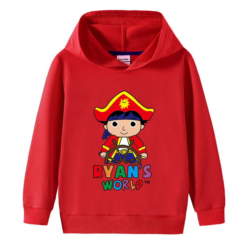 Áo Hoodie Chui Đầu In Hình Ryan Toys Review Độc Đáo Cho Bé