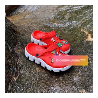 TẶNG 10 JIBBITZ dép sục crocs