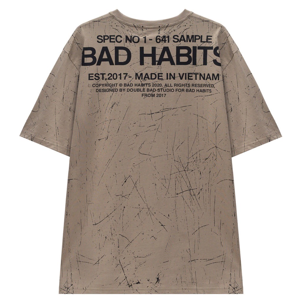 Áo Thun Unisex Bad Habits CRACK 100% Cotton - Local Brand Chính Hãng | BigBuy360 - bigbuy360.vn