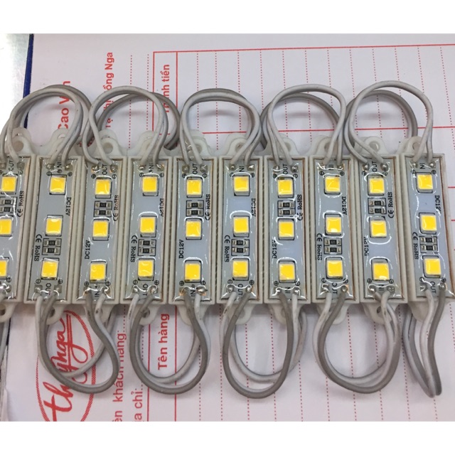 Led hắt 3 bóng mắt 5054-12v (20 bóng/1 dây)