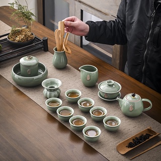 Bộ ấm chén sứ pha trà đạo cao cấp (Đầy đủ chi tiết)