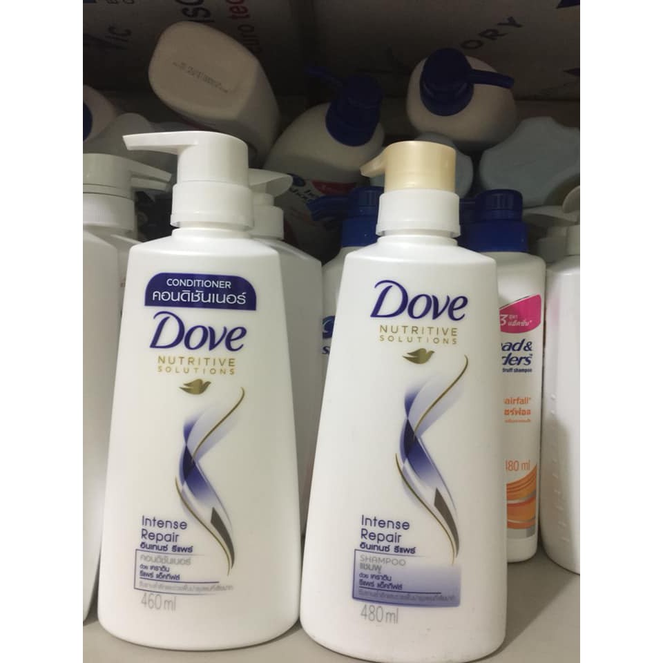 Cặp gội xả Dove phục hồi hư tổn 480ml Thailan