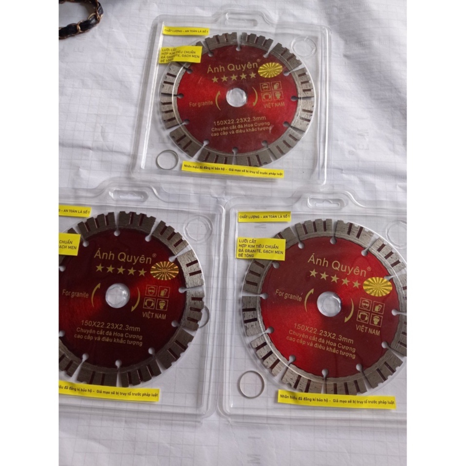 Lưỡi bê tông, cắt gạch, đá hoa cương  ánh quyên xẻ rãnh phi 125, 150, 180mm  hàng công ty