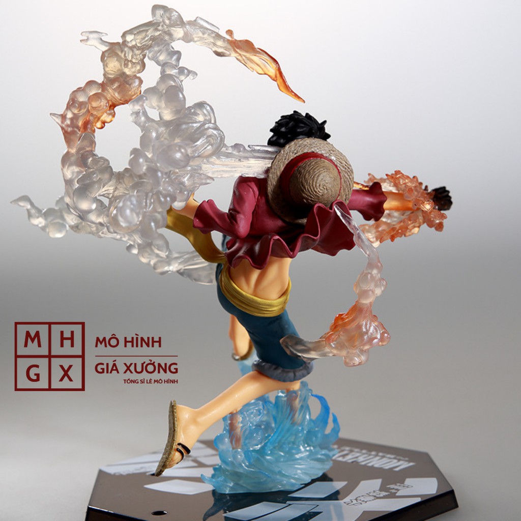 Mô hình One Piece Luffy gear 2 haki figure F.zero hàng cao cấp đế có chữ tên nhân vật luffy cao 20cm hiệu ứng đặc biệt