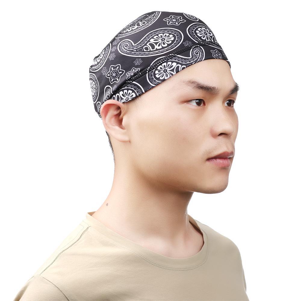 Mũ Bảo Hiểm Xe Máy Co Giãn Nhanh Khô In Họa Tiết Đầu Lâu Độc Đáo Thời Trang