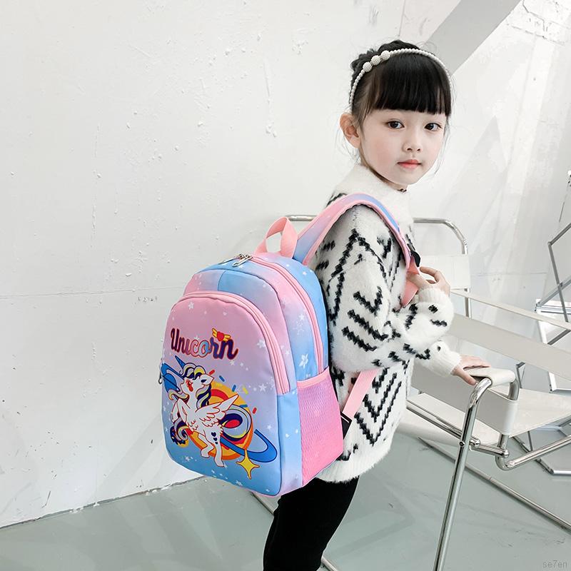 Se7en Children Preschool Backpacks Cartoon Pattern Kids School Travel Lunch Bags For 3-8Y