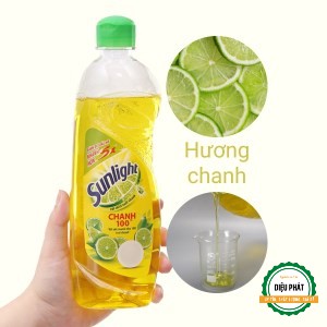 ⚡️ Nước Rửa Chén Sunlight Chanh 100 Chiết Xuất Chanh Tươi Chai 386ml