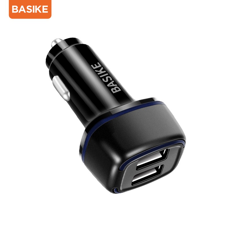 Bộ chuyển đổi sạc nhanh BASIKE UT67 đầu ra USB kép mini 5V 3.1A cho xe hơi