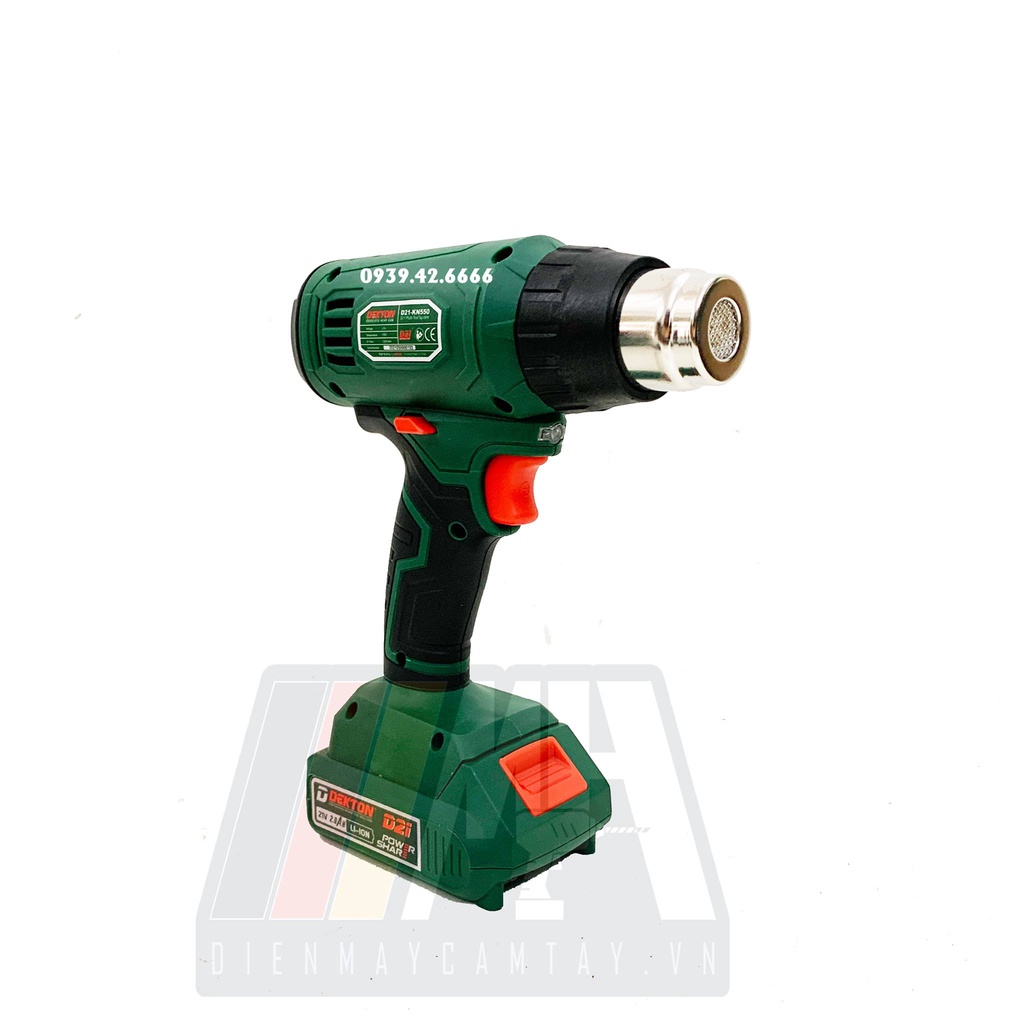Máy khò nhiệt dùng pin Dekton D21-KN550  - pin 21v - hệ sinh thái D21
