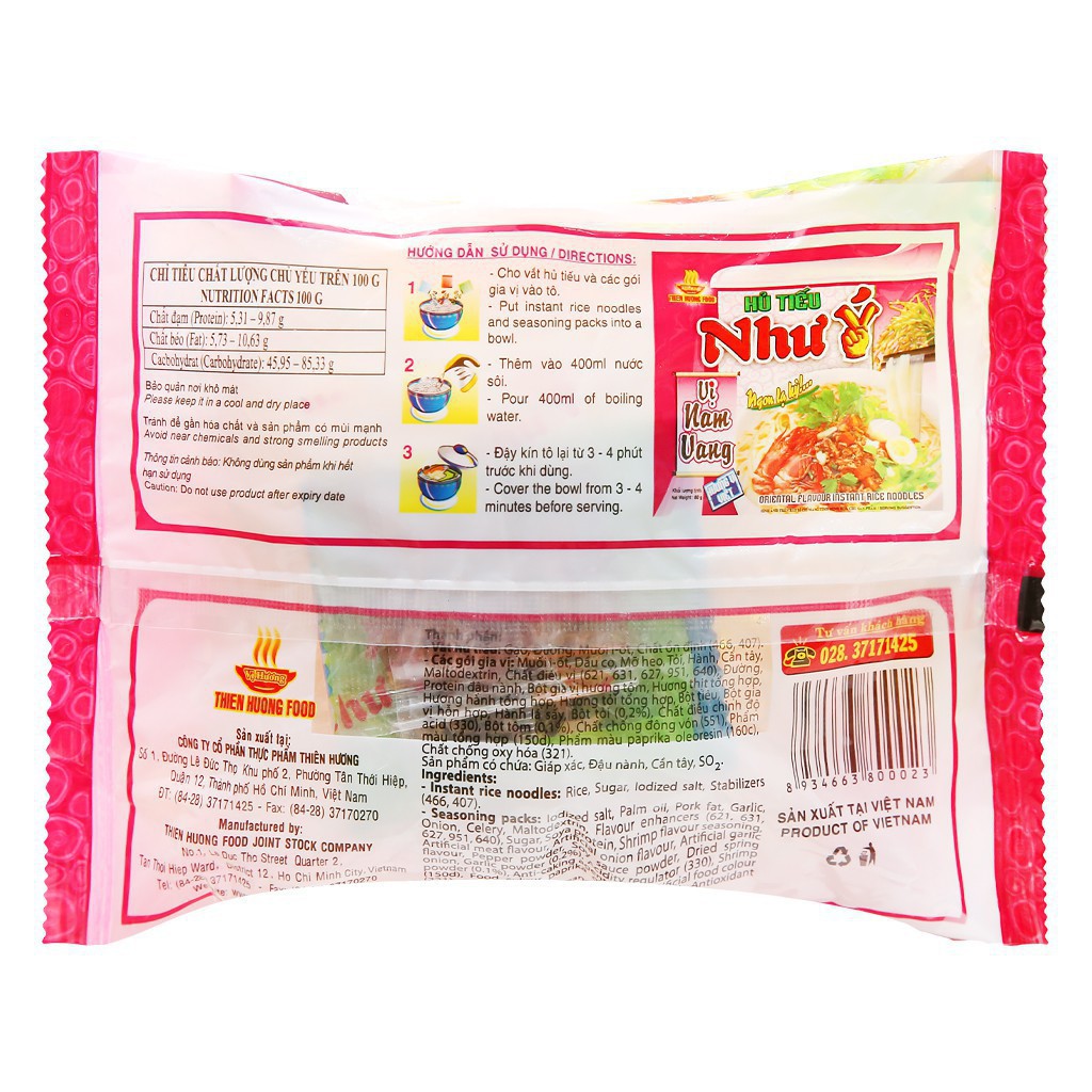 Hủ tiếu Như Ý vị Nam Vang gói 60g MyTien27