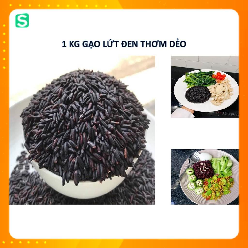 1kg gạo lứt đen thực dưỡng, dẻo ngon