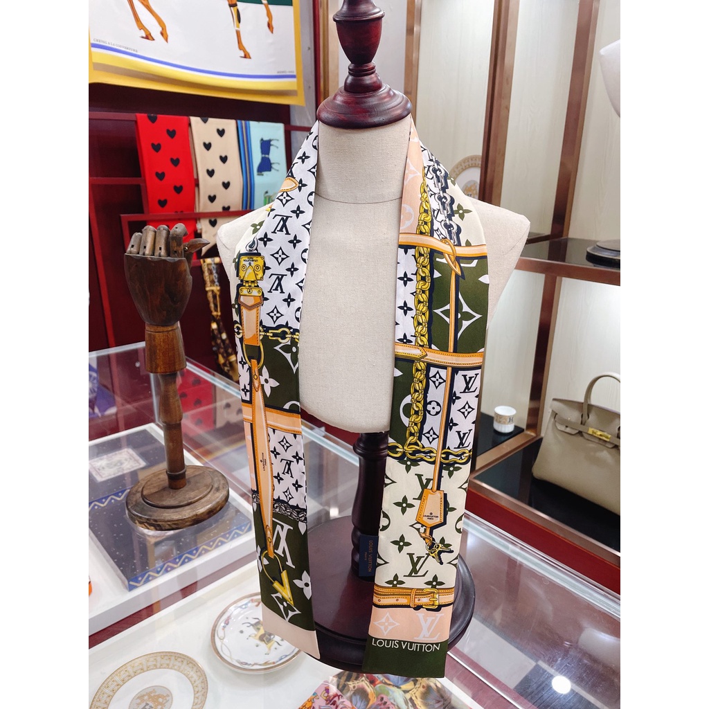 Băng Đô Cài Tóc Ruy Băng Lụa In Họa Tiết Cổ Điển Cho Nữ