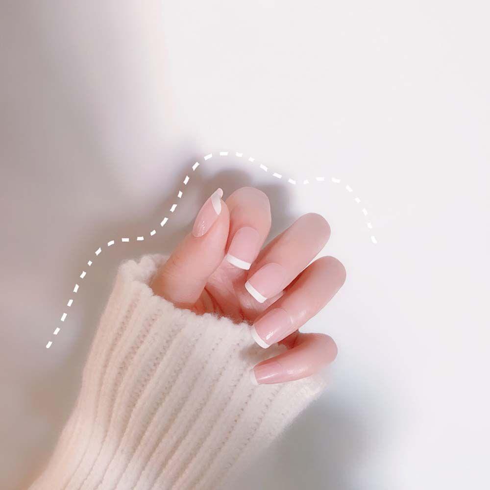Bộ Móng Tay Giả Hình Vuông Dạng Nhấn Tháo Rời Được Màu Gradient Thời Trang