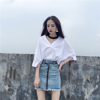 Sơ mi cổ V Ulzzang