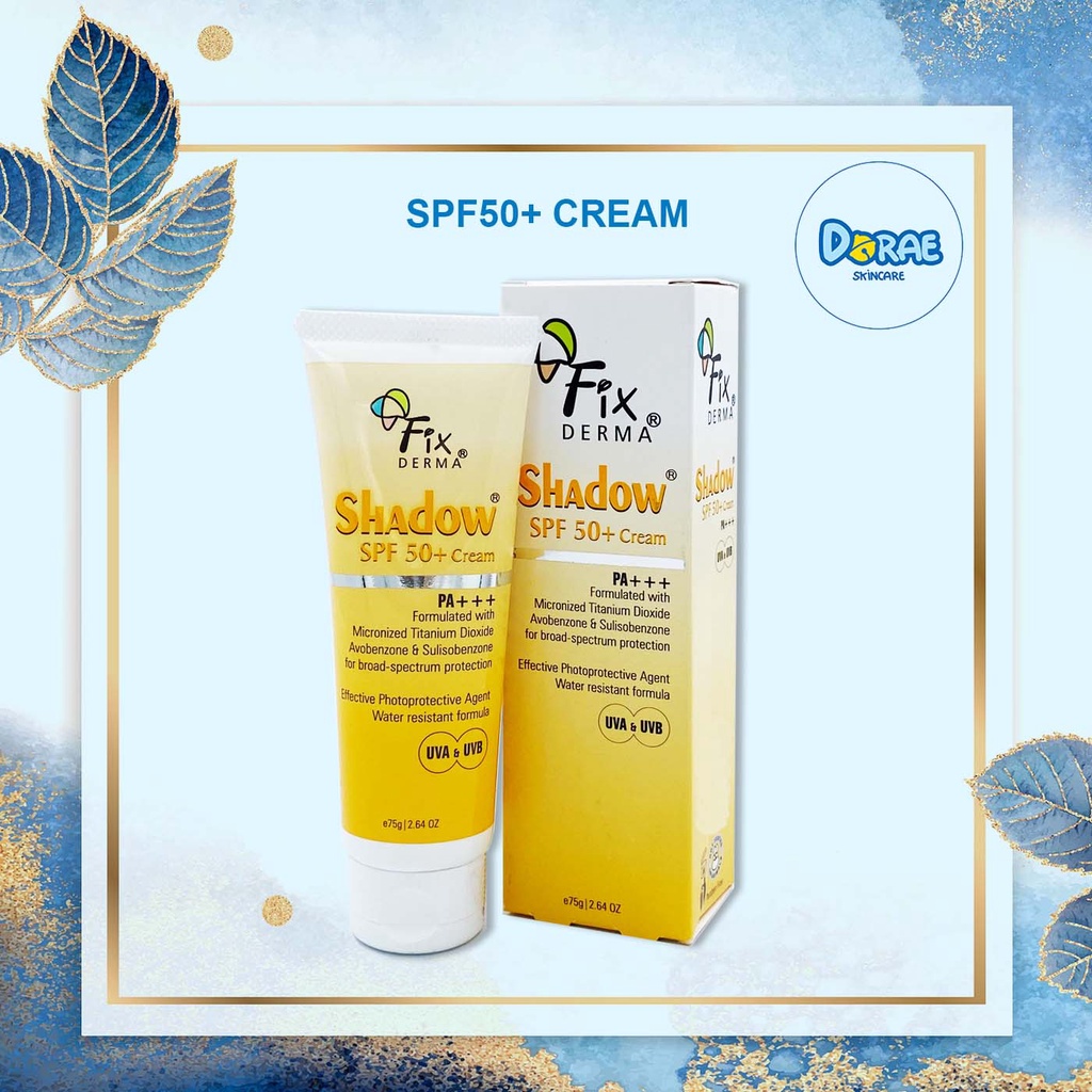 ✅[Chính Hãng_Giá Sỉ] Gel chống nắng da mặt Fixderma Shadow SPF 30+ (75g)