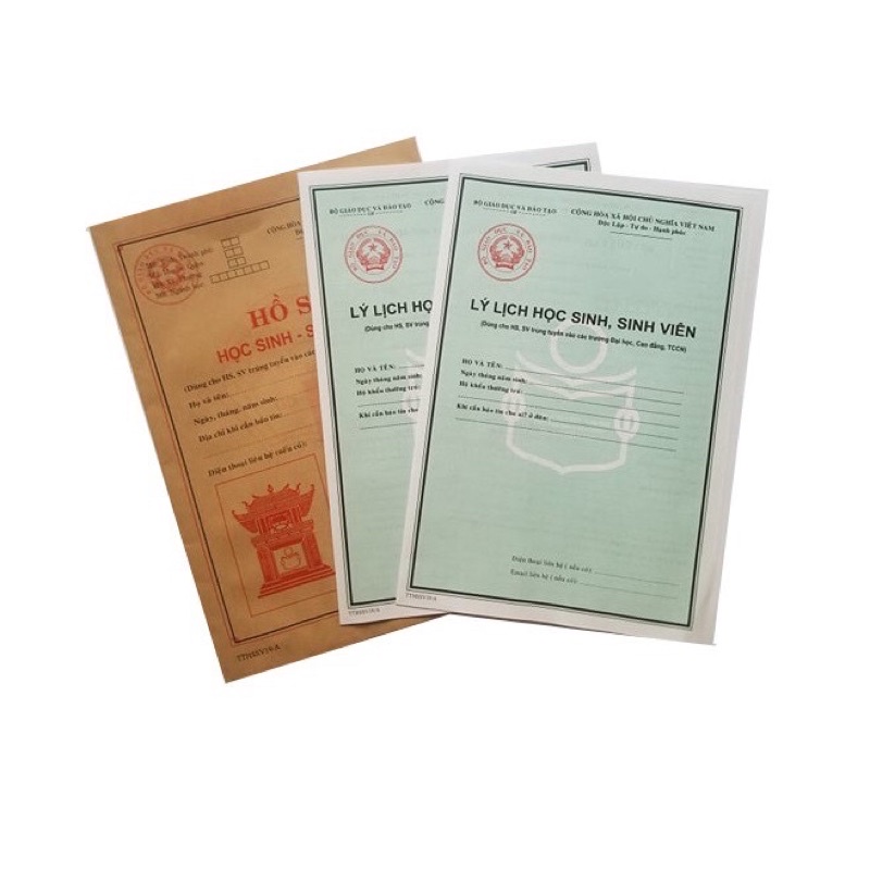 Hồ sơ học sinh sinh viên mẫu 2021