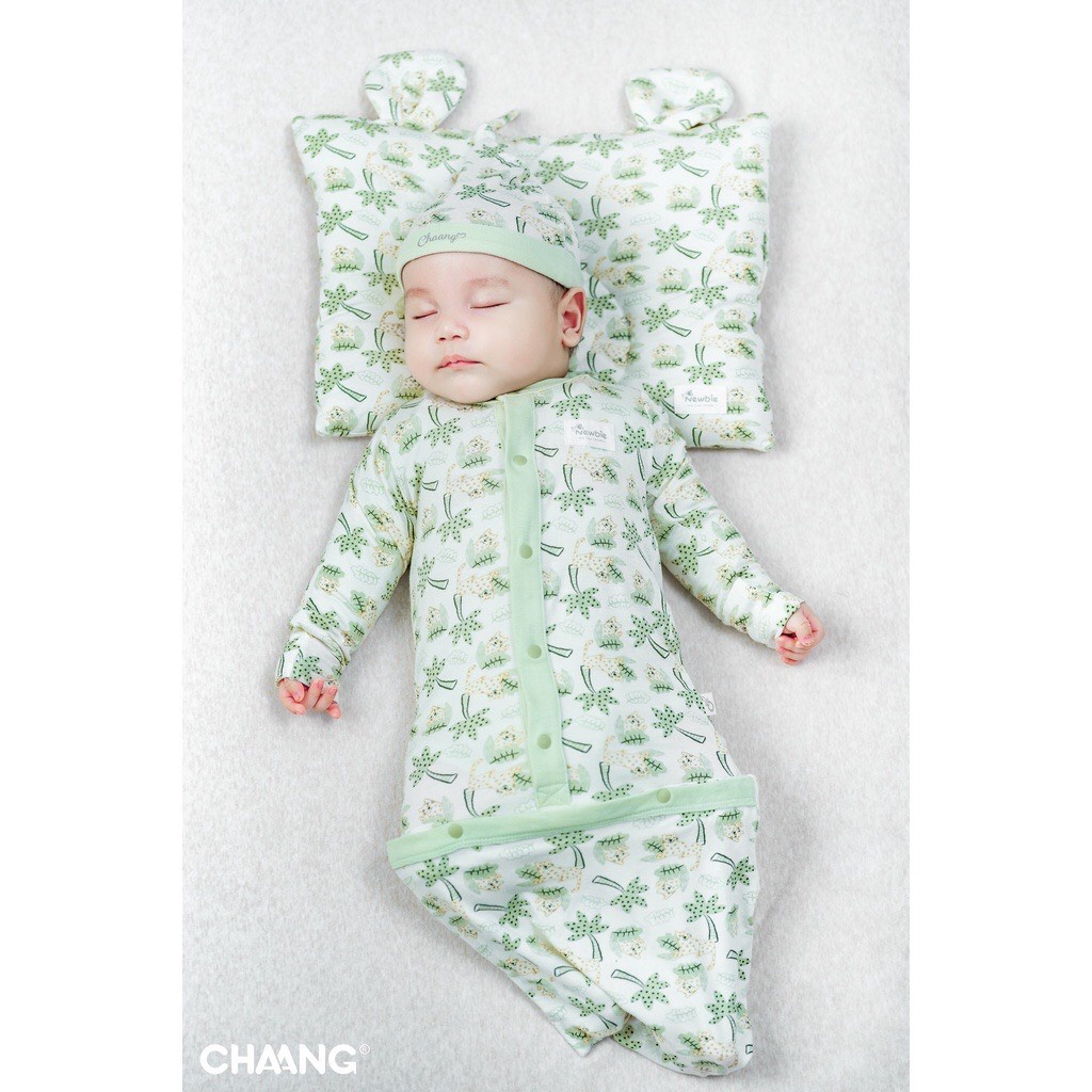 Chaang Set túi ngủ kèm mũ cho bé sơ sinh giúp bé ngủ ngon SS2022D09