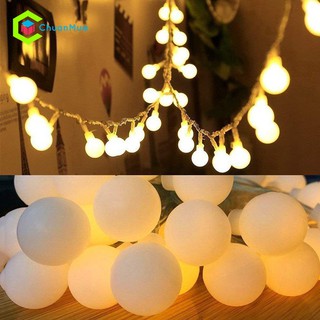Đèn LED dây bóng tròn chạy bằng pin (trang trí tiệc, lều trại, bàn trang điểm, gương, phòng ngủ,...)