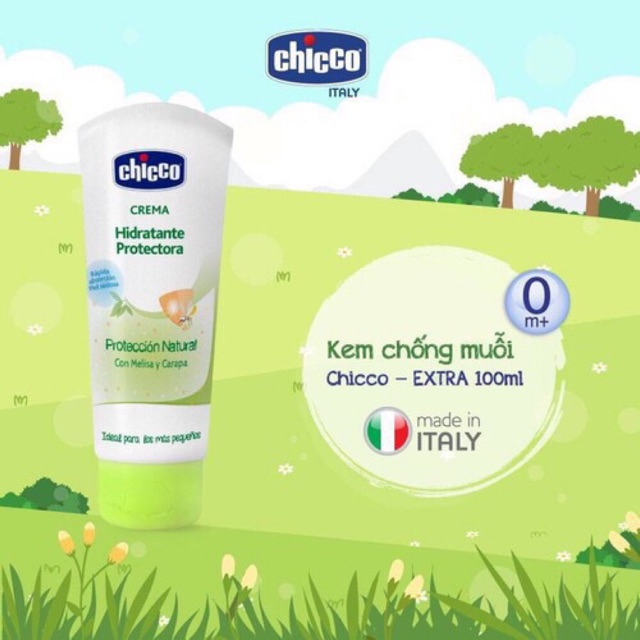 ( Chính hãng) kem xua muỗi đa năng Chicco 100ml