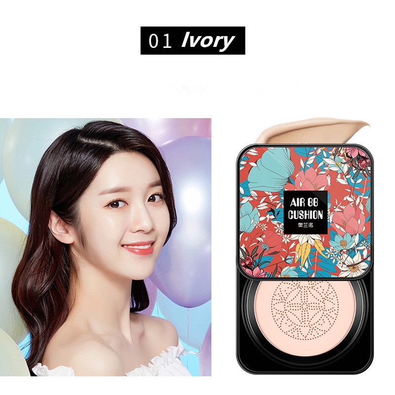 [Hàng mới về] Phấn nước kem BB ORANTOT dưỡng ẩm trang điểm sáng bóng kèm cọ đầu nấm | BigBuy360 - bigbuy360.vn