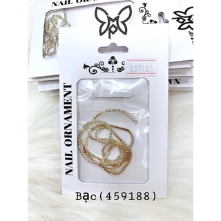 (phụ kiện nail) dây xích đá trang trí móng