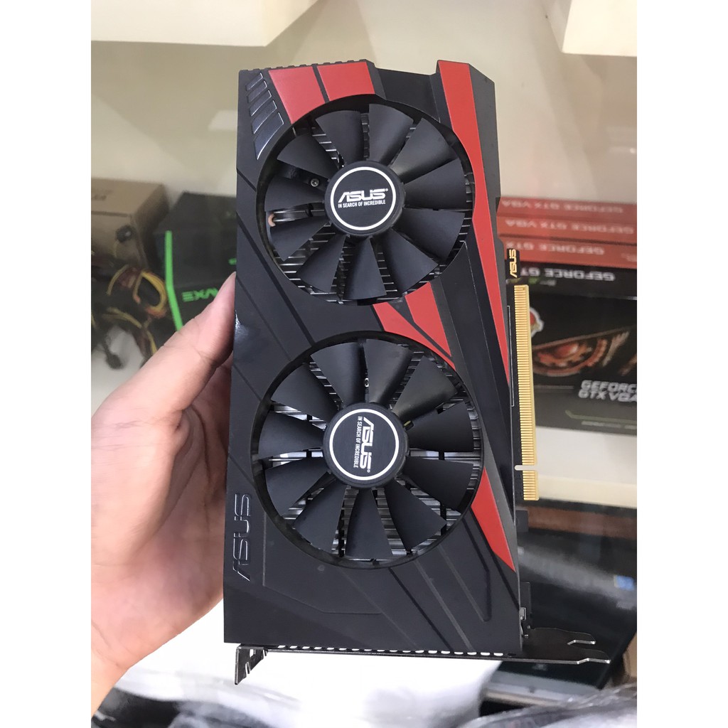 Card màn hình Asus GTX1050 2Gb 2Fans, zin, còn tem void