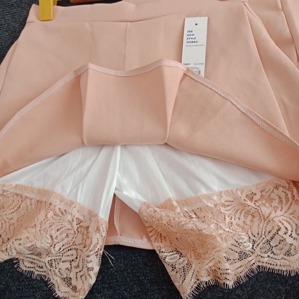 [ Mã FAMAYWA giảm 10K đơn 50K] Chân váy xếp ly phối ren - Váy nữ phối ren gợi cảm- MIN Boutiques | BigBuy360 - bigbuy360.vn