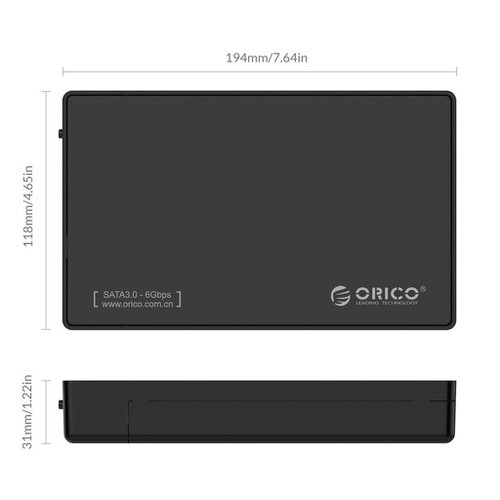 Box Ổ Cứng 3.5/2.5 inch SATA USB 3.0 Orico 3588US3 - Bảo Hành 12 Tháng