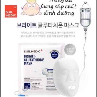 (Mask) Mặt nạ dưỡng trắng sur.medic bright - glutathione