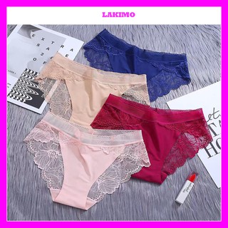 Quần lót su đúc phối ren quyến rũ, quần lót nữ sexy cao cấp Lakimo QLG42